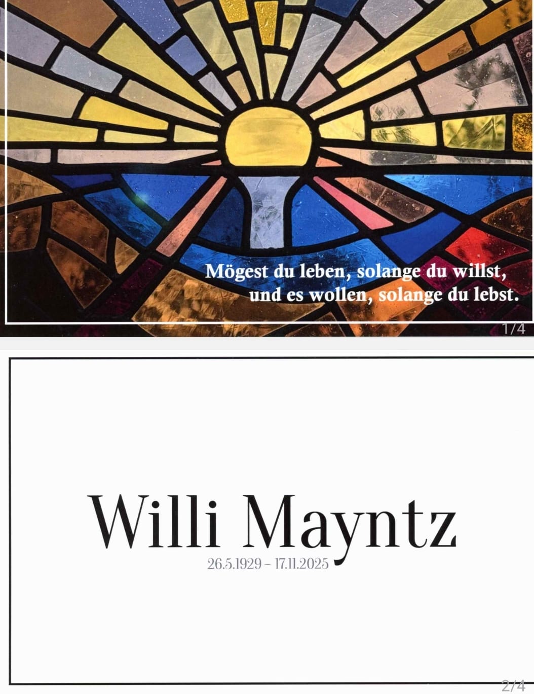 Anzeige Willy Mayntz